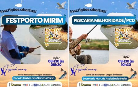 Inscrições para o Fest Porto nas categorias; Mirim, Melhor Idade e PCD