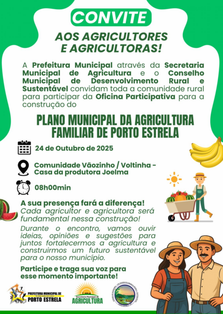 Porto Estrela promove oficina participativa para construção do Plano Municipal da Agricultura Familiar