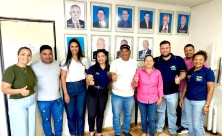 Prefeito de Porto Estrela recebe equipe técnica do MAPA para tratar de investimentos na agricultura