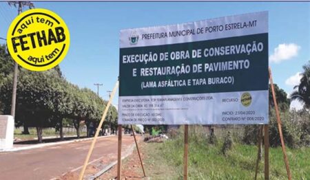 Lama asfáltica na avenida José Antônio de farias