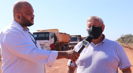 Obras de pavimentação da MT 343