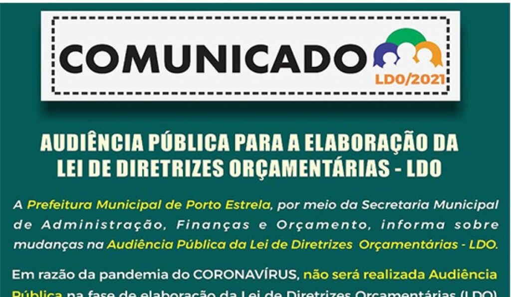 Lei de diretrizes orçamentarias 2021