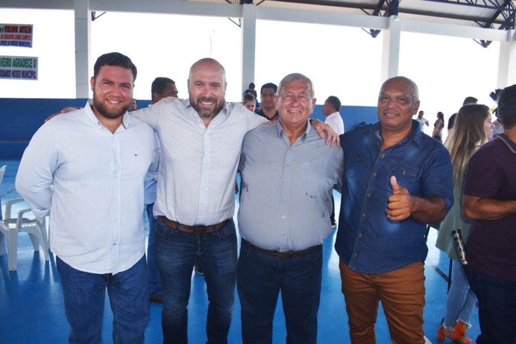 Prefeito Eugênio Pelachim acompanha visita do Governador Mauro Mendes em Barra do Bugres