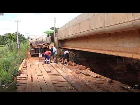 Prefeitura intensifica manutenção em pontes de madeira da MT-343